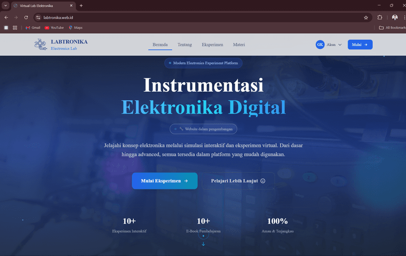 Labtronika — Website Eksperimen Elektronika